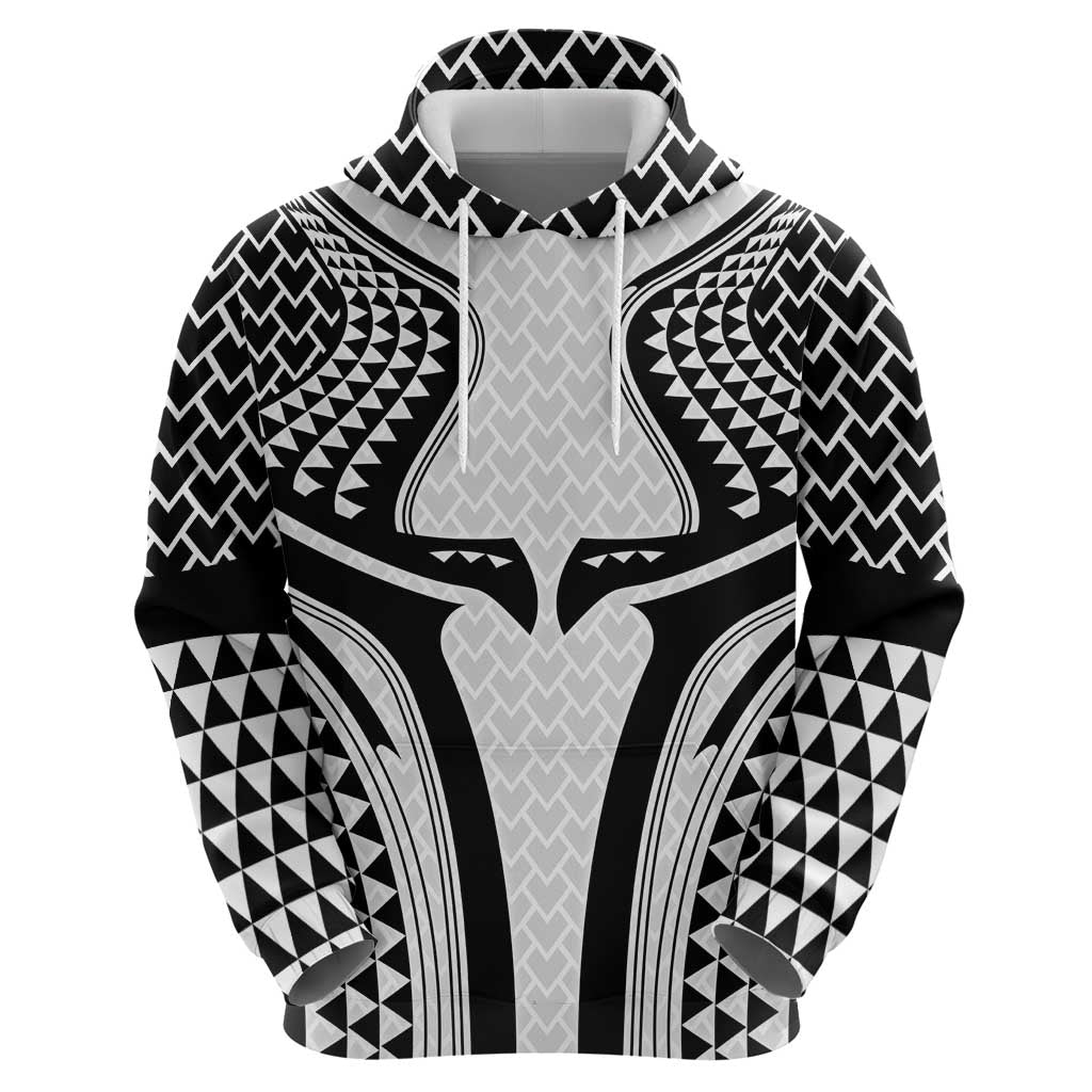 Hawaiian Kakau Art Tattoos Aquaman Style Hoodie White Version - Polynesian Pride