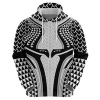 Hawaiian Kakau Art Tattoos Aquaman Style Hoodie White Version - Polynesian Pride
