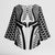 Hawaiian Kakau Art Tattoos Aquaman Style Kimono Sleeve Blouse White Version - Polynesian Pride