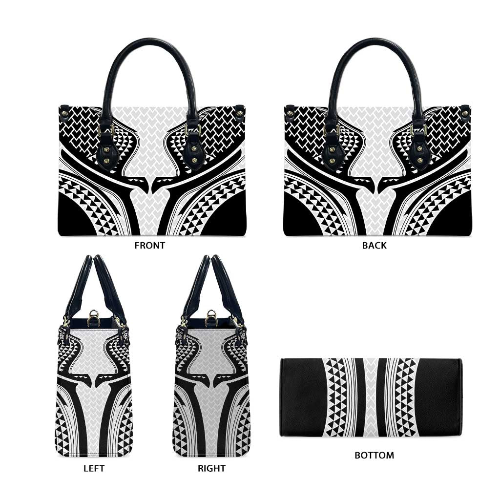Hawaiian Kakau Art Tattoos Aquaman Style Leather Bag White Version - Polynesian Pride