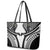 Hawaiian Kakau Art Tattoos Aquaman Style Leather Tote Bag White Version - Polynesian Pride