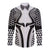 Hawaiian Kakau Art Tattoos Aquaman Style Long Sleeve Button Shirt White Version - Polynesian Pride