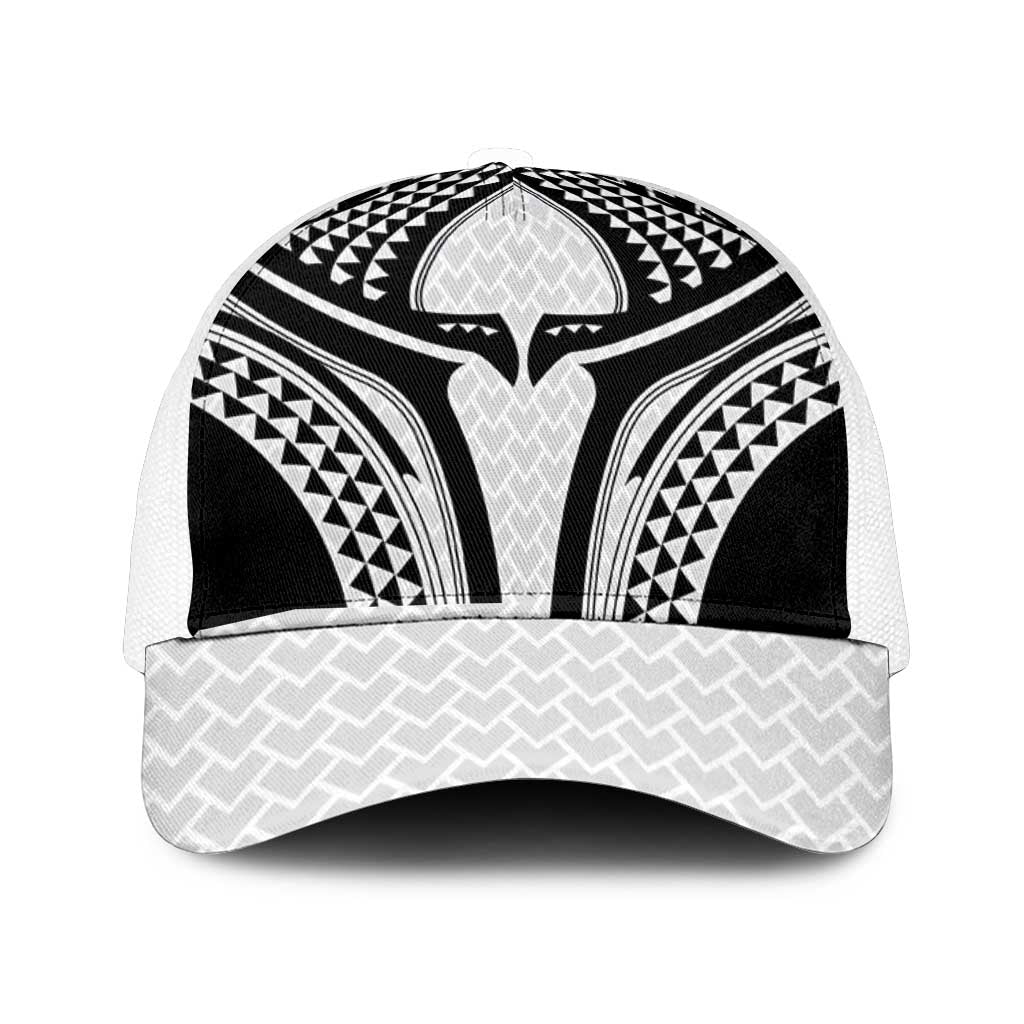 Hawaiian Kakau Art Tattoos Aquaman Style Mesh Trucker Cap White Version - Polynesian Pride