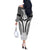 Hawaiian Kakau Art Tattoos Aquaman Style Off The Shoulder Long Sleeve Dress White Version - Polynesian Pride