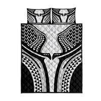 Hawaiian Kakau Art Tattoos Aquaman Style Quilt Bed Set White Version - Polynesian Pride