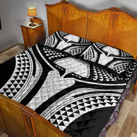 Hawaiian Kakau Art Tattoos Aquaman Style Quilt Bed Set White Version - Polynesian Pride