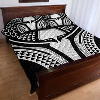 Hawaiian Kakau Art Tattoos Aquaman Style Quilt Bed Set White Version - Polynesian Pride