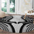 Hawaiian Kakau Art Tattoos Aquaman Style Round Carpet White Version - Polynesian Pride