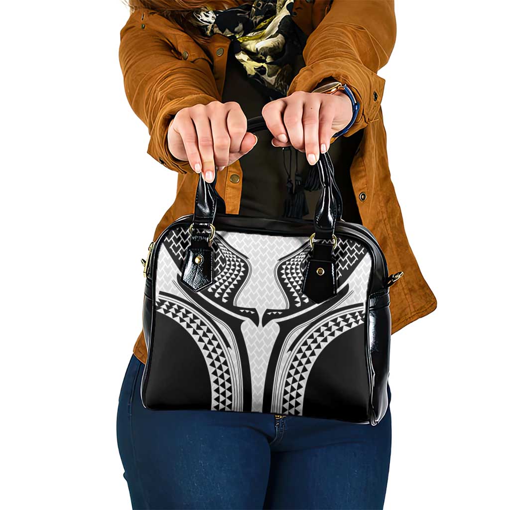Hawaiian Kakau Art Tattoos Aquaman Style Shoulder Handbag White Version - Polynesian Pride