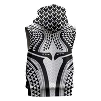 Hawaiian Kakau Art Tattoos Aquaman Style Sleeveless Hoodie White Version - Polynesian Pride