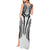 Hawaiian Kakau Art Tattoos Aquaman Style Tank Maxi Dress White Version - Polynesian Pride
