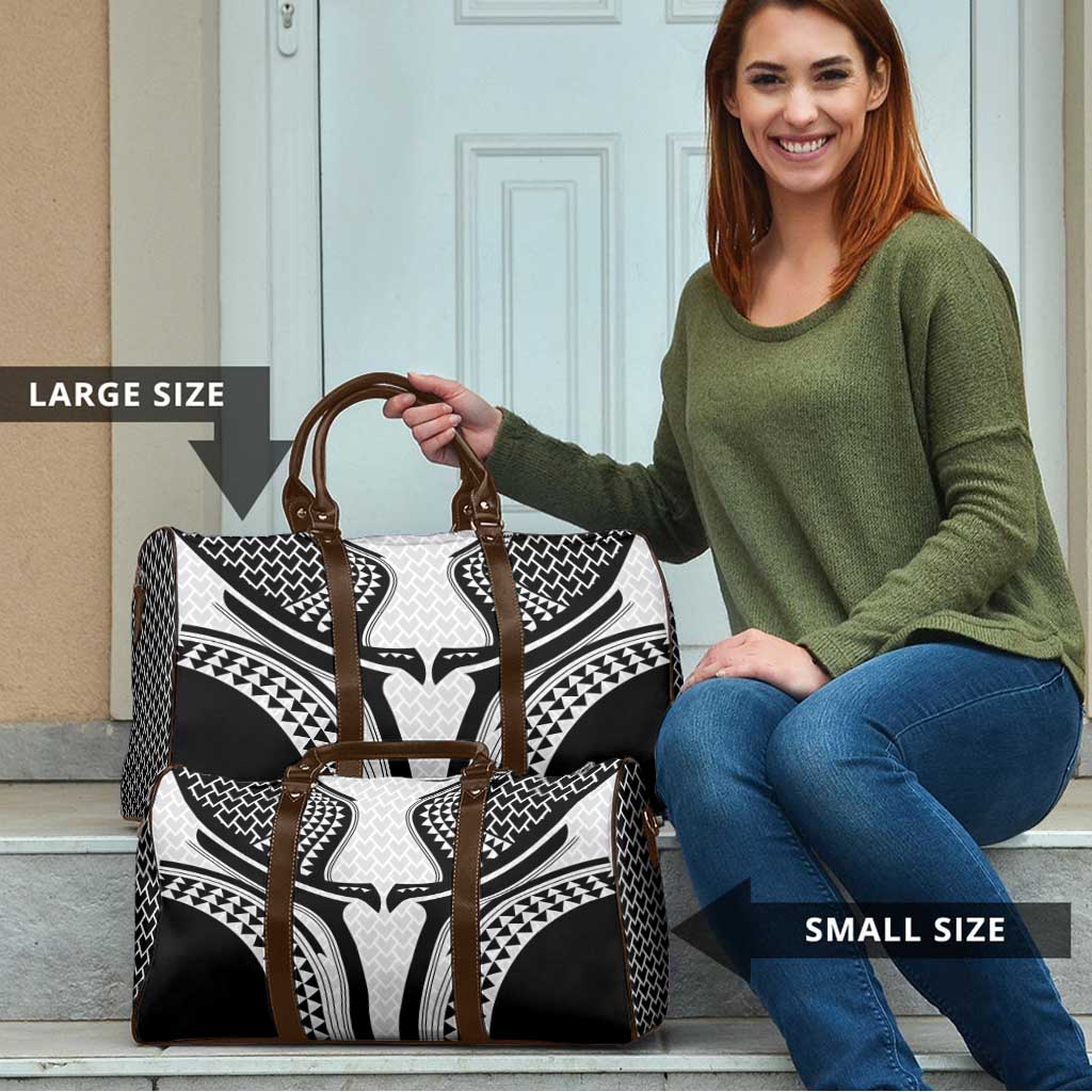 Hawaiian Kakau Art Tattoos Aquaman Style Travel Bag White Version - Polynesian Pride
