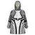 Hawaiian Kakau Art Tattoos Aquaman Style Wearable Blanket Hoodie White Version - Polynesian Pride