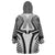 Hawaiian Kakau Art Tattoos Aquaman Style Wearable Blanket Hoodie White Version - Polynesian Pride
