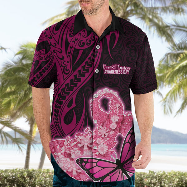 (Custom Personalised) Cancer Zodiac Polynesian Hawaiian Shirt Unique Style - Pink LT8 main image 1