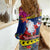 Cook Island Christmas Women Casual Shirt Santa Claus Mix Maroro and Kakaia Hibiscus Flower Maori Pattern LT03 - Polynesian Pride