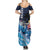 Hawaiian Honu Honi Ihu Family Matching Summer Maxi Dress and Hawaiian Shirt With Plumeria and Kakau Art Pattern