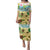 Aloha Turtle Family on The Beach Family Matching Puletasi and Hawaiian Shirt with Hawaiian Colorful Plumeria