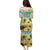 Aloha Turtle Family on The Beach Family Matching Puletasi and Hawaiian Shirt with Hawaiian Colorful Plumeria