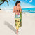 Aloha Turtle Family on The Beach Sarong with Hawaiian Colorful Plumeria