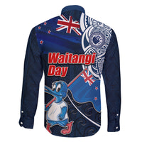 New Zealand Waitangi Family Matching Off Shoulder Maxi Dress and Hawaiian Shirt Te Ra O Waitangi Maori Kiwis Bird LT03 - Polynesian Pride