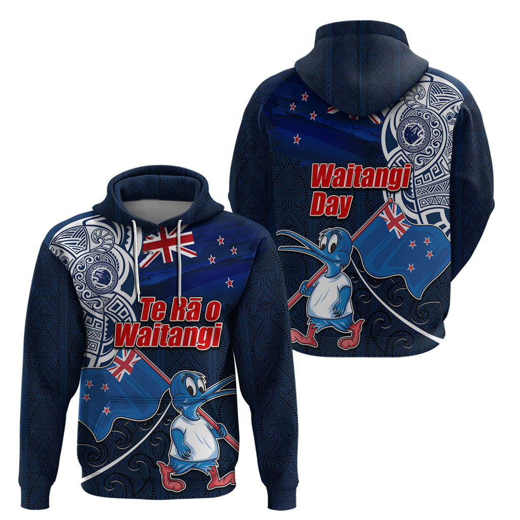 New Zealand Waitangi Hoodie Te Ra O Waitangi Maori Kiwis Bird LT03 - Polynesian Pride