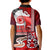 Maori Waitangi Kid Polo Shirt Hei-tiki Koru with Tino Rangatiratanga Maori Flag LT03 - Polynesian Pride