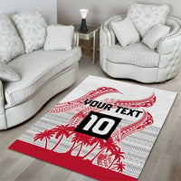 Cook Islands Marathon 2025-Pursuit in Paradise Area Rug Red Color