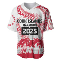 Cook Islands Marathon 2025-Pursuit in Paradise Baseball Jersey Red Color