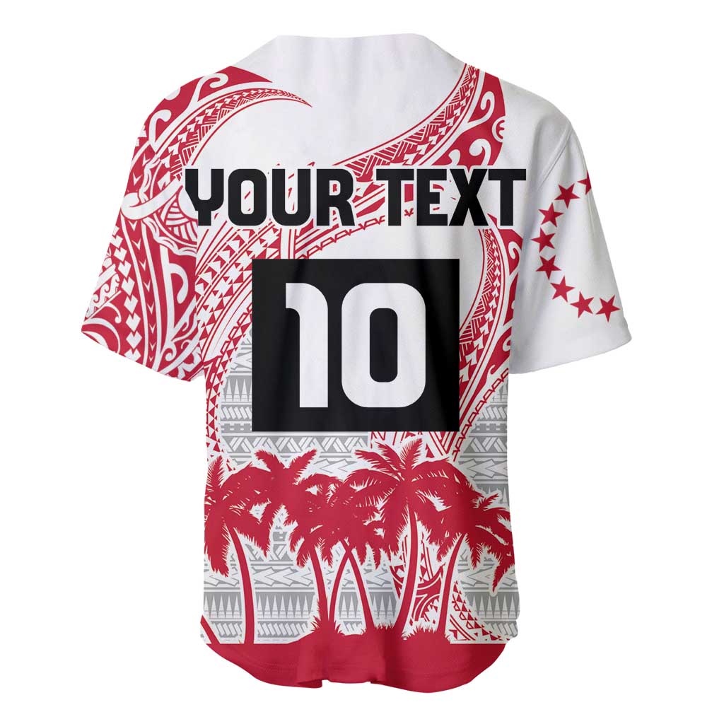 Cook Islands Marathon 2025-Pursuit in Paradise Baseball Jersey Red Color
