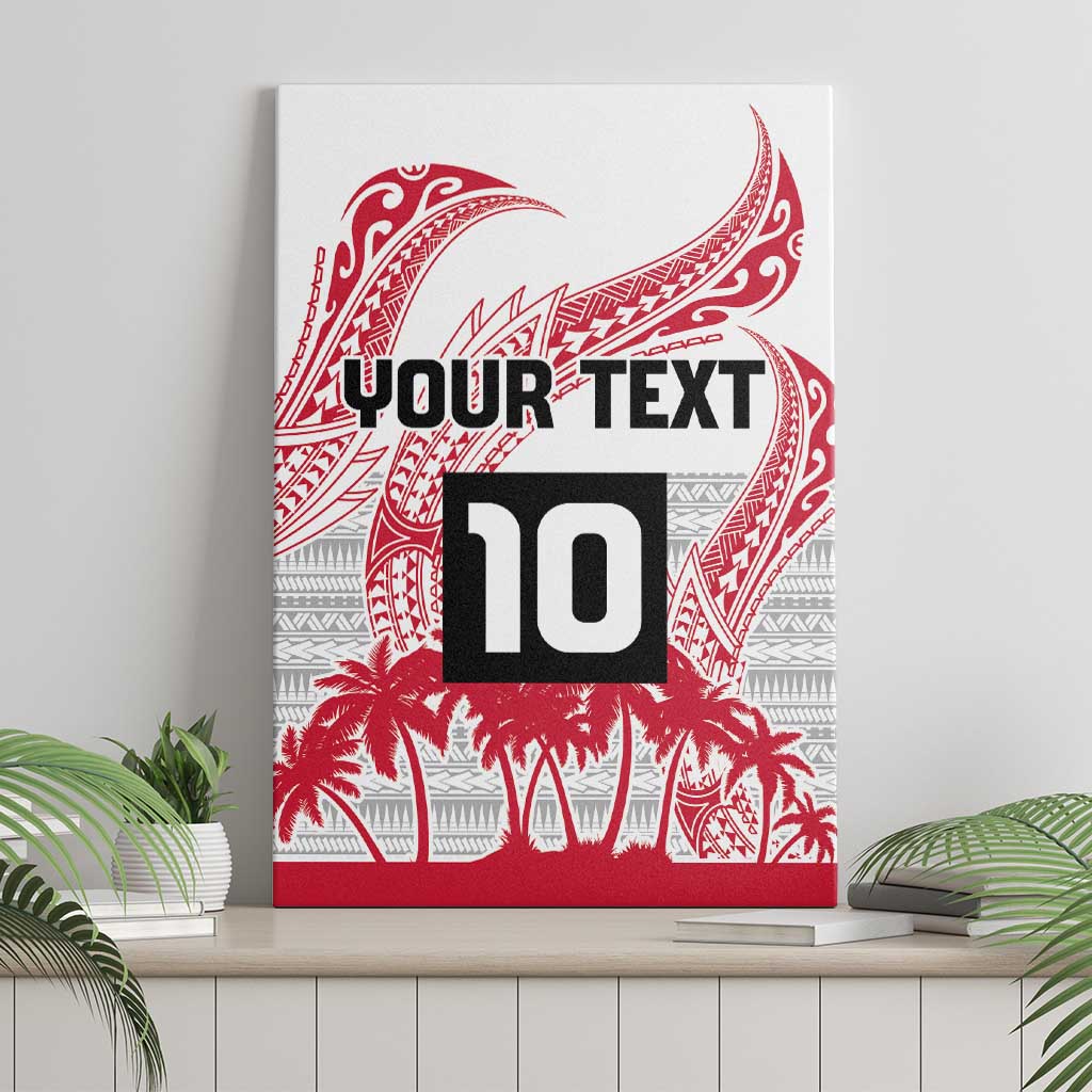 Cook Islands Marathon 2025-Pursuit in Paradise Canvas Wall Art Red Color