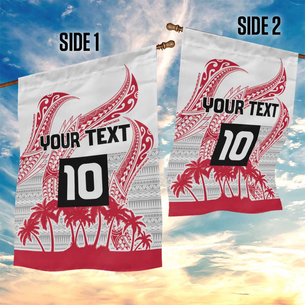 Cook Islands Marathon 2025-Pursuit in Paradise Garden Flag Red Color
