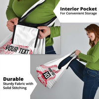 Cook Islands Marathon 2025-Pursuit in Paradise Grocery Bag Red Color