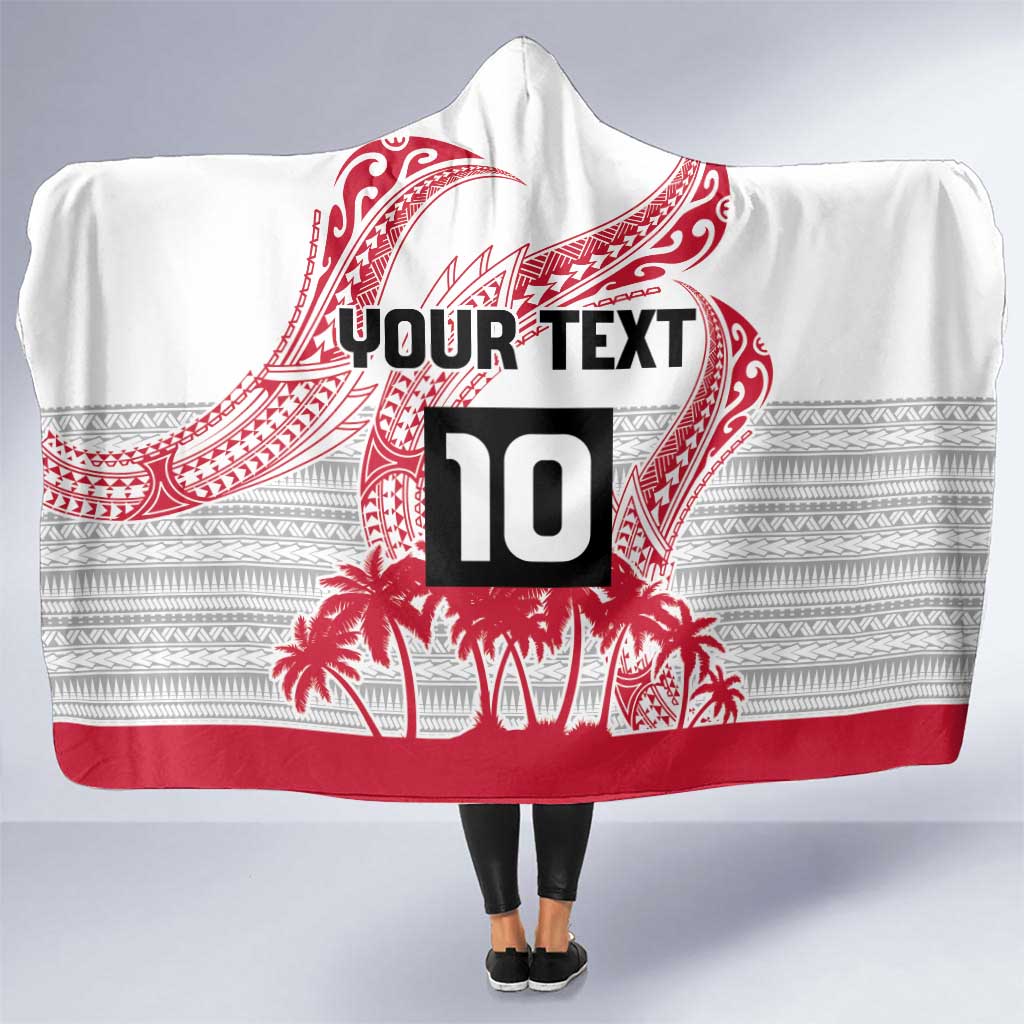 Cook Islands Marathon 2025-Pursuit in Paradise Hooded Blanket Red Color