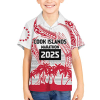 Cook Islands Marathon 2025-Pursuit in Paradise Kid Hawaiian Shirt Red Color