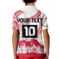 Cook Islands Marathon 2025-Pursuit in Paradise Kid Polo Shirt Red Color