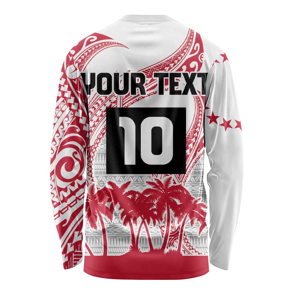 Cook Islands Marathon 2025-Pursuit in Paradise Long Sleeve Shirt Red Color