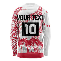 Cook Islands Marathon 2025-Pursuit in Paradise Long Sleeve Shirt Red Color