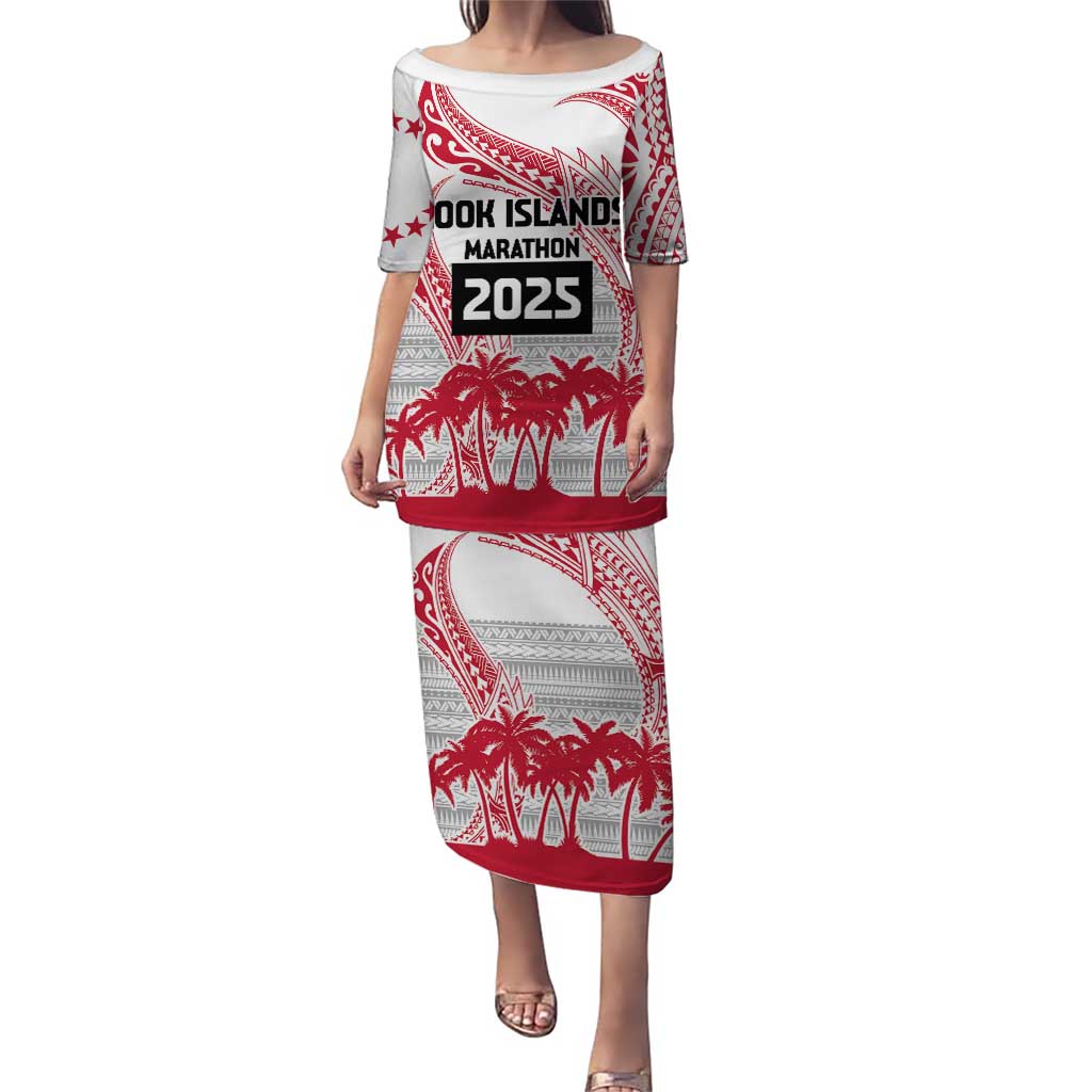 Cook Islands Marathon 2025-Pursuit in Paradise Puletasi Red Color