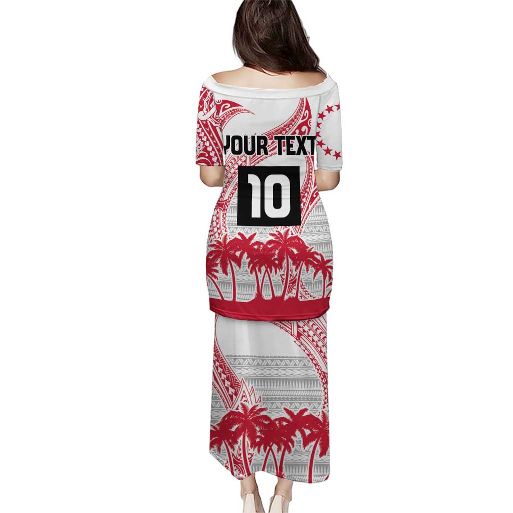 Cook Islands Marathon 2025-Pursuit in Paradise Puletasi Red Color