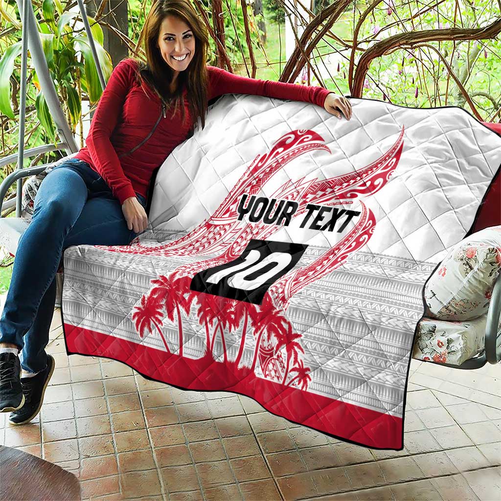 Cook Islands Marathon 2025-Pursuit in Paradise Quilt Red Color