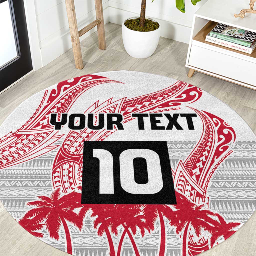 Cook Islands Marathon 2025-Pursuit in Paradise Round Carpet Red Color