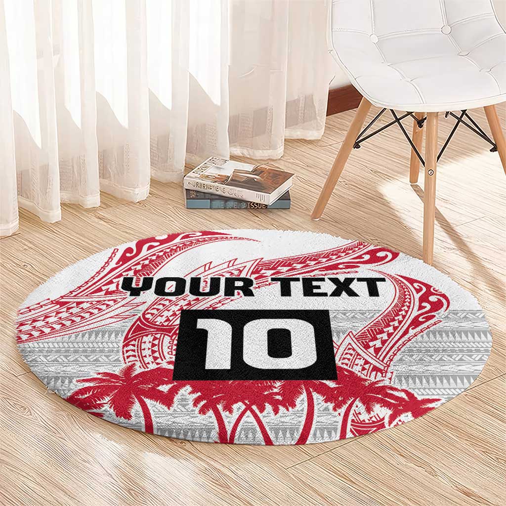 Cook Islands Marathon 2025-Pursuit in Paradise Round Carpet Red Color