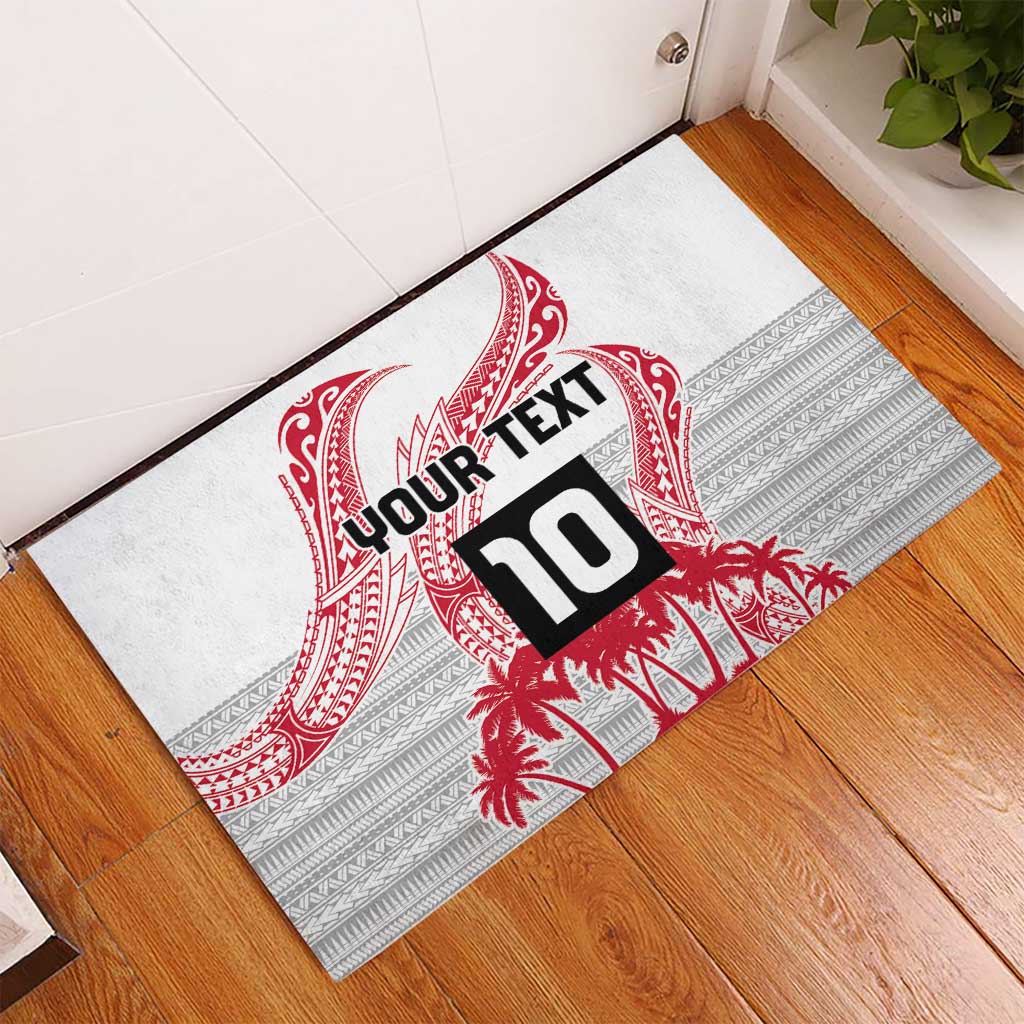 Cook Islands Marathon 2025-Pursuit in Paradise Rubber Doormat Red Color