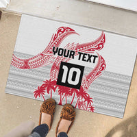 Cook Islands Marathon 2025-Pursuit in Paradise Rubber Doormat Red Color