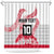 Cook Islands Marathon 2025-Pursuit in Paradise Shower Curtain Red Color