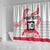 Cook Islands Marathon 2025-Pursuit in Paradise Shower Curtain Red Color
