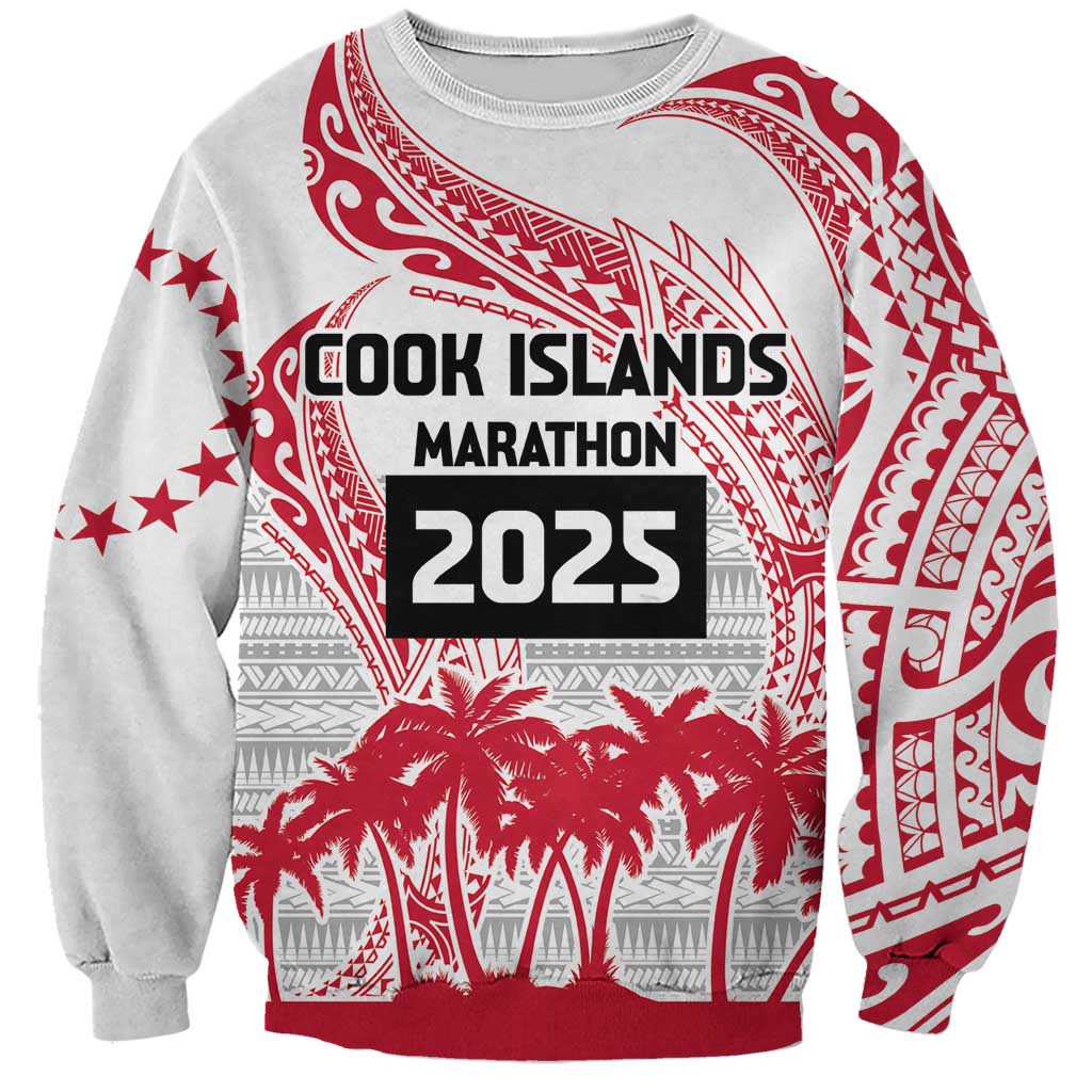 Cook Islands Marathon 2025-Pursuit in Paradise Sweatshirt Red Color