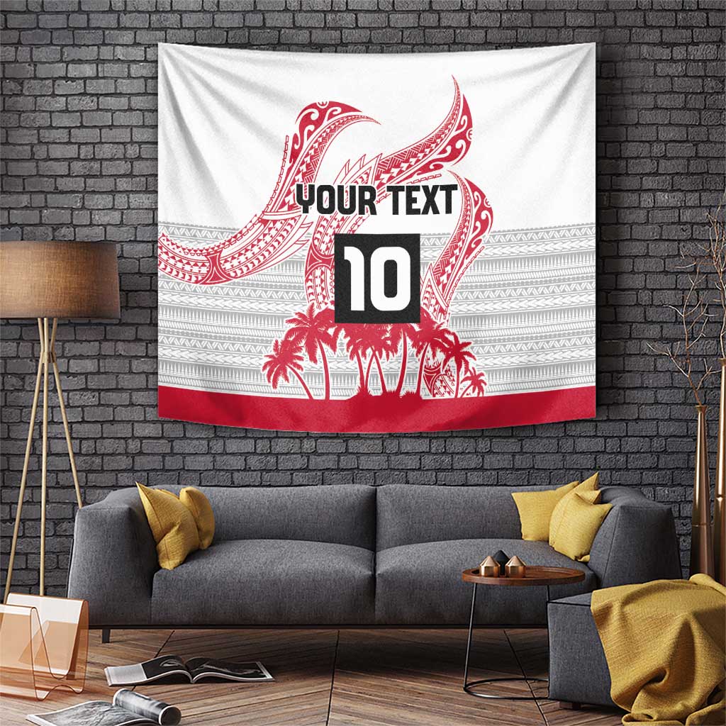 Cook Islands Marathon 2025-Pursuit in Paradise Tapestry Red Color