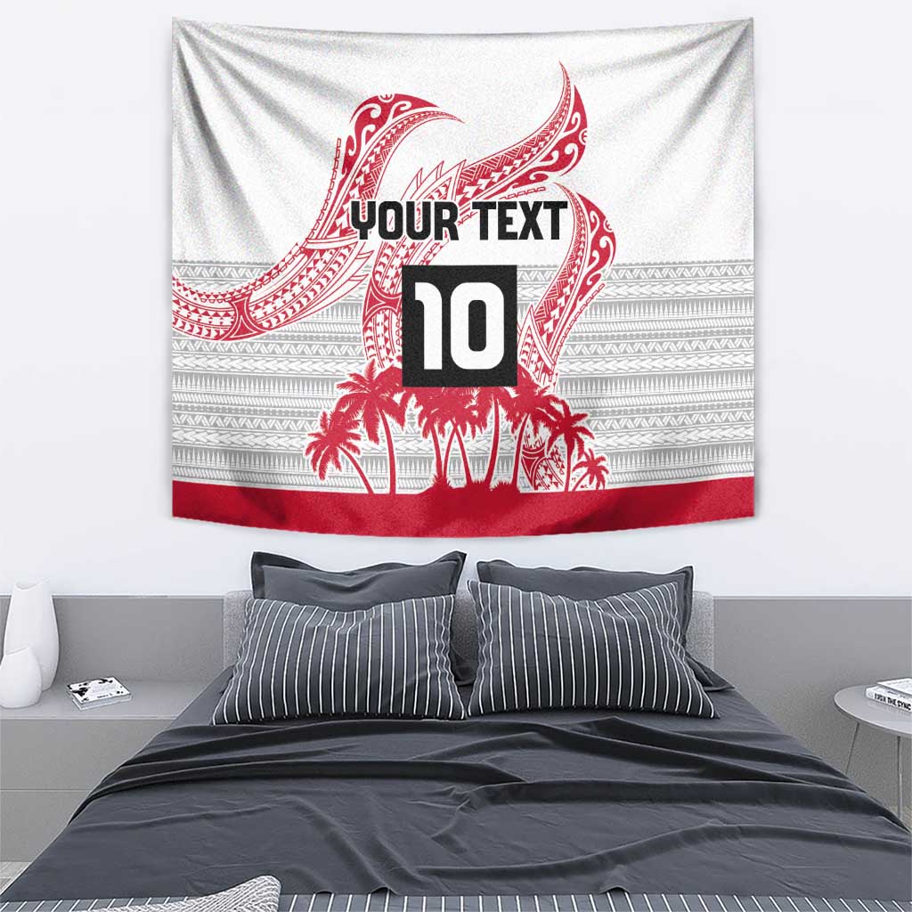 Cook Islands Marathon 2025-Pursuit in Paradise Tapestry Red Color